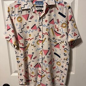 Men's Multicolor Geometric Shirt